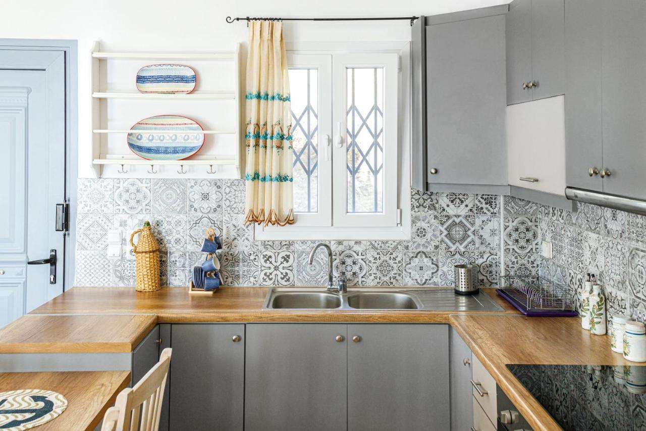 Cycladic Villa With Sea View! Ioulis Exterior foto