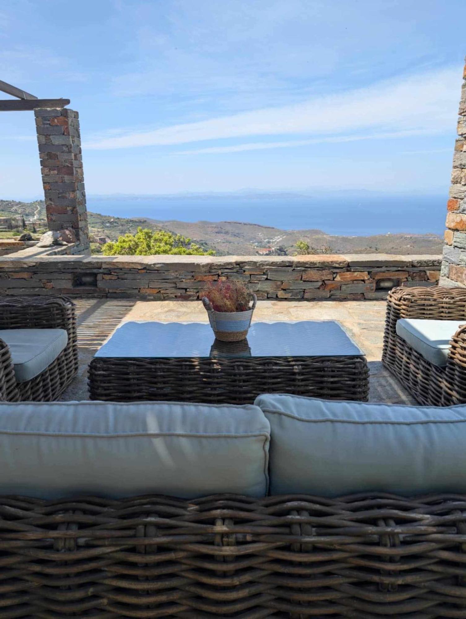 Cycladic Villa With Sea View! Ioulis Exterior foto