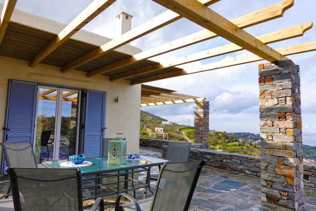 Cycladic Villa With Sea View! Ioulis Exterior foto